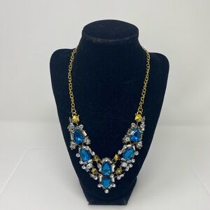 Elegant Blue and Gold Necklace